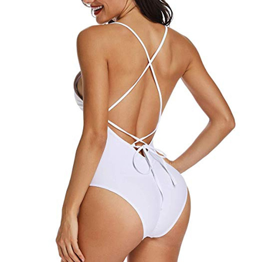 Bride Tribe Lace Back Scrunch Butt Sexy Brazilian Bachelorette Swimsuit  Sunset and Swim   