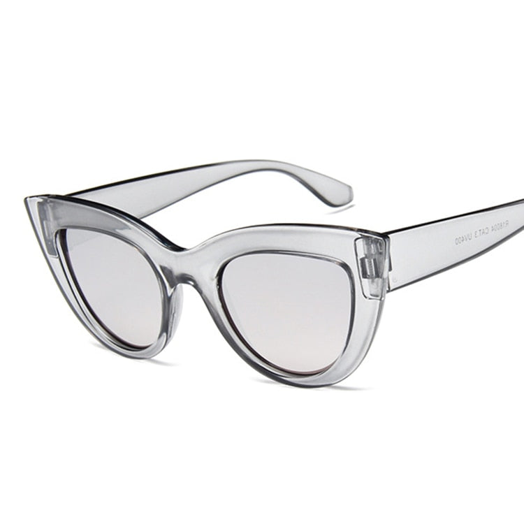 Diamond Oasis Cat Eye Sunglasses UV400  Sunset and Swim Gray  