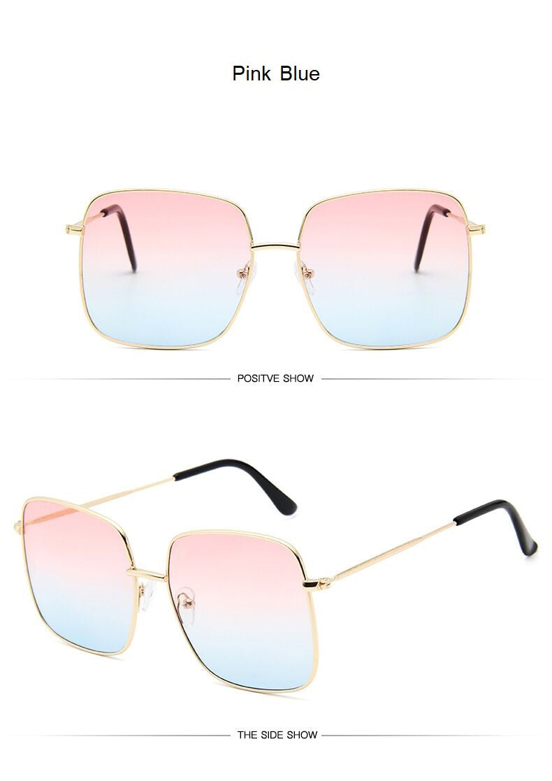 Sunny Days Fashion Square Sunglasses for Women  Sunset and Swim   