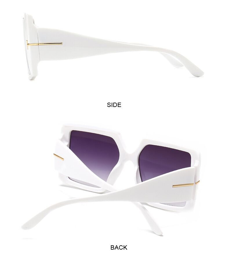 Rome Love Square Oversized Sunglasses for Women  Sunset and Swim   