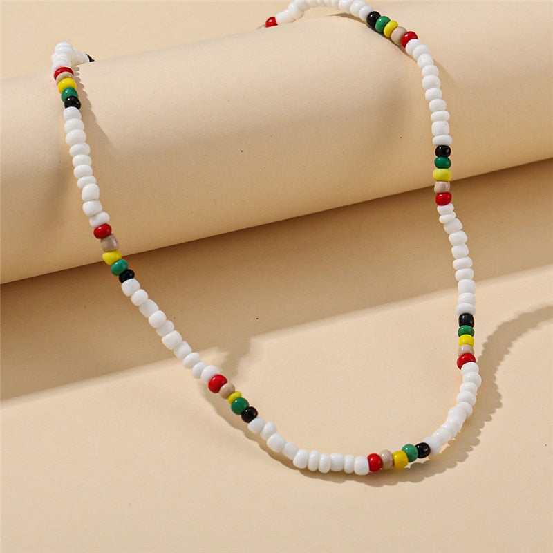 Summer Bloom Bohemian Bead Shell Necklace  Sunset and Swim No.31 5438202  