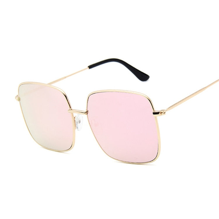 Sunny Days Fashion Square Sunglasses for Women  Sunset and Swim GoldPink  
