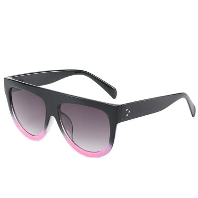Beach Goddess Oversized Sunglasses For Women UV400  Sunset and Swim Black pink A 