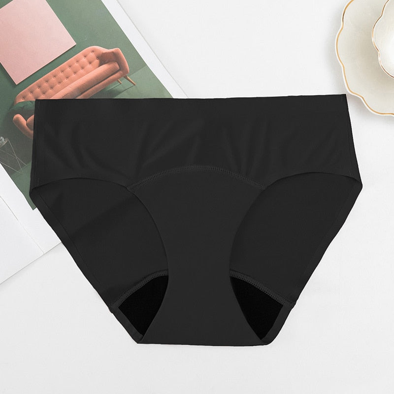 SecureSwim® Seamless Period Swimwear Bikini Bottoms  Sunset and Swim Black XXS 