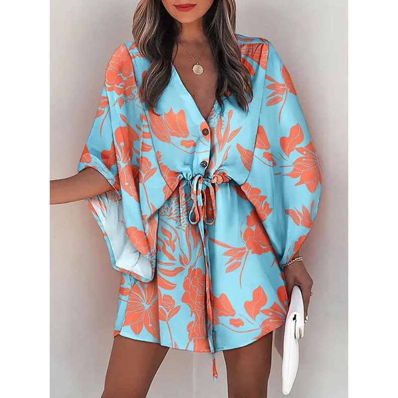 Sunset and Swim Casual Beach Dress Swimsuit Cover Up  Sunset and Swim Style4 S 