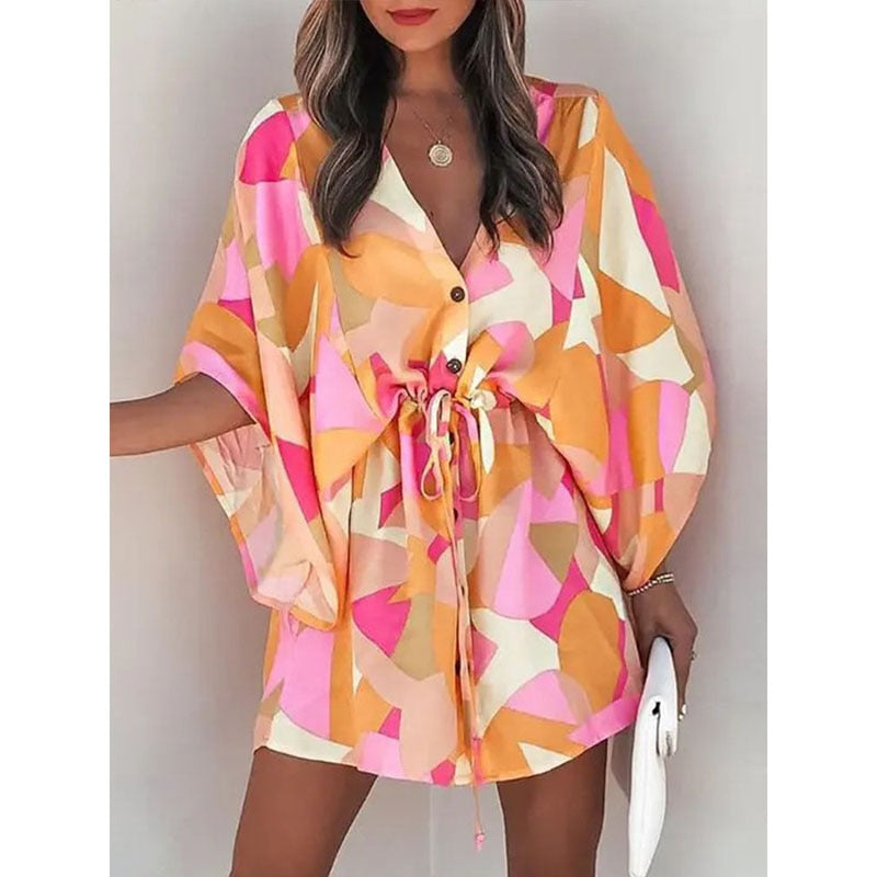 Sunset and Swim Casual Beach Dress Swimsuit Cover Up  Sunset and Swim Style2 S 
