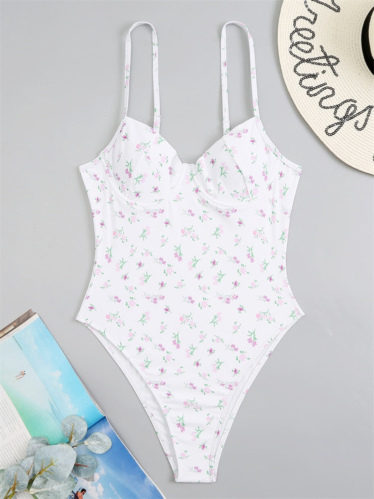 Absolute Sweetheart Bustier Swimsuit  Sunset and Swim White S 