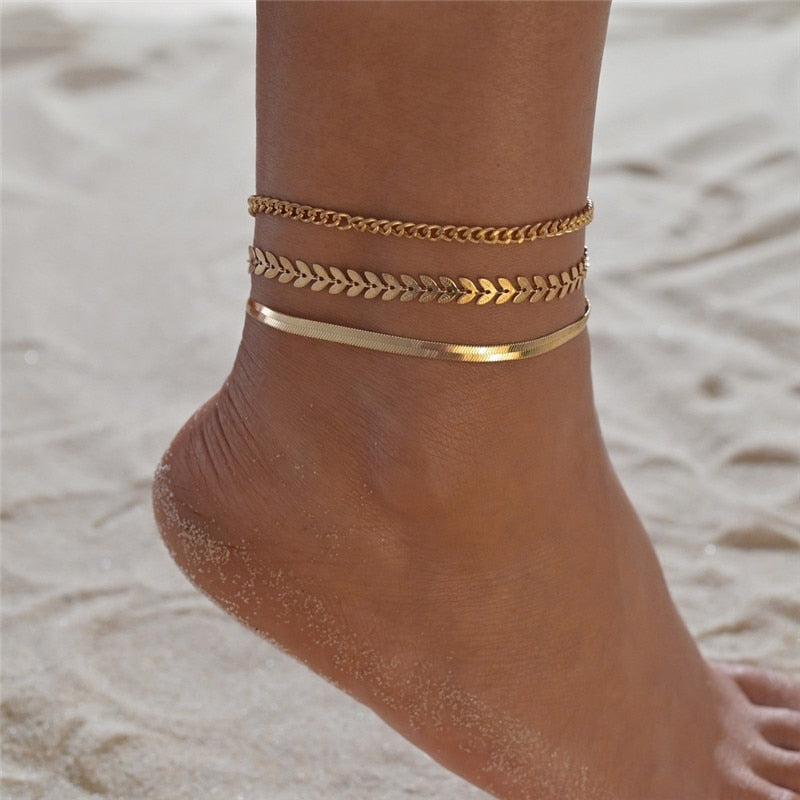 Sunset and Summer Anklet  Sunset and Swim 50287  