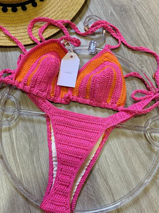 Floral Scalloped Trim Bikini Set – Sunset and Swim