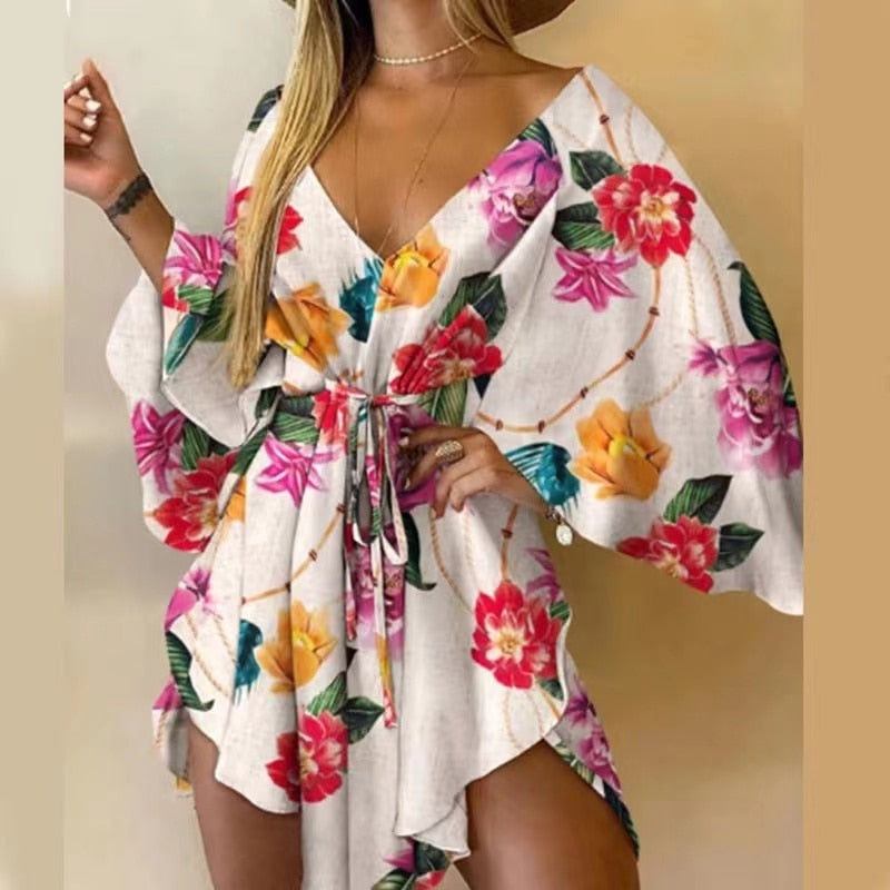 Floral Flirt Swimsuit Coverup Dress  Sunset and Swim   