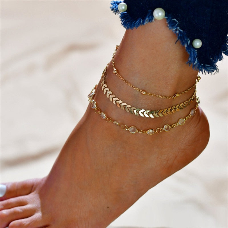 Seaside Dreams Anklet  Sunset and Swim 50160  