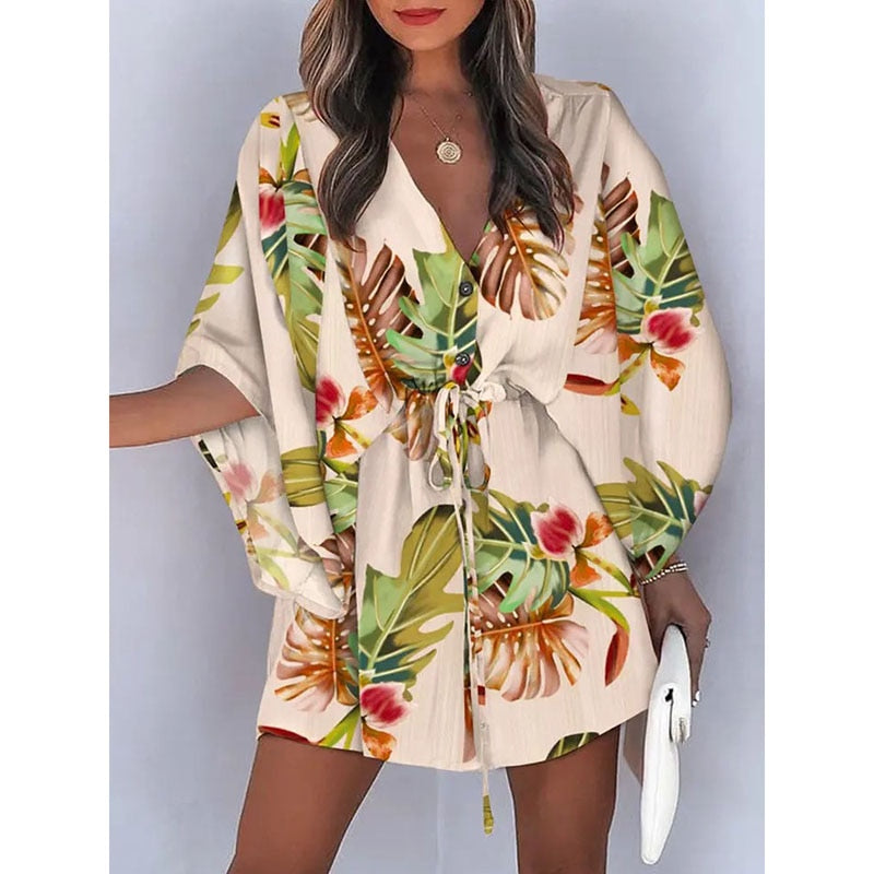 Sunset and Swim Casual Beach Dress Swimsuit Cover Up  Sunset and Swim Style3 S 