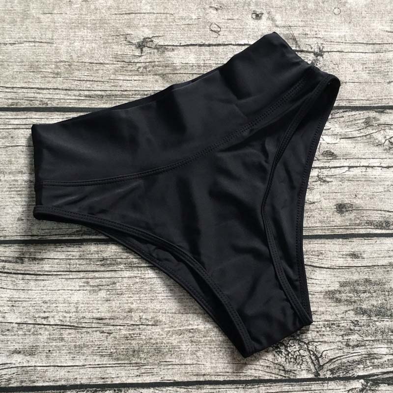 Sunset and Swim S-XL High Waist Women Bikini Bottom Bikini Separates  Sunset and Swim 01 black S 
