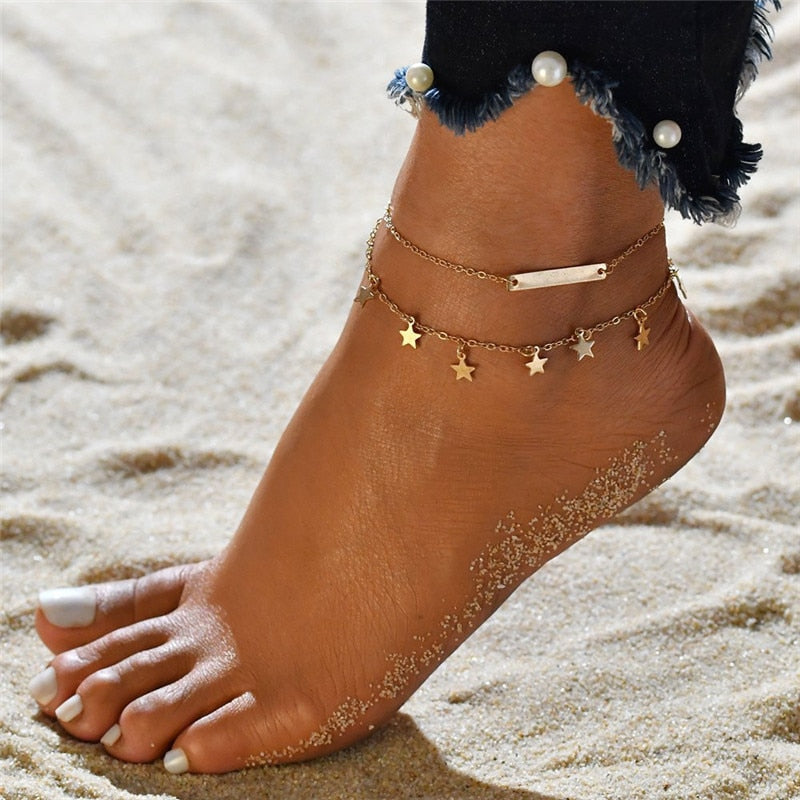 Sunset and Summer Anklet  Sunset and Swim 50261  