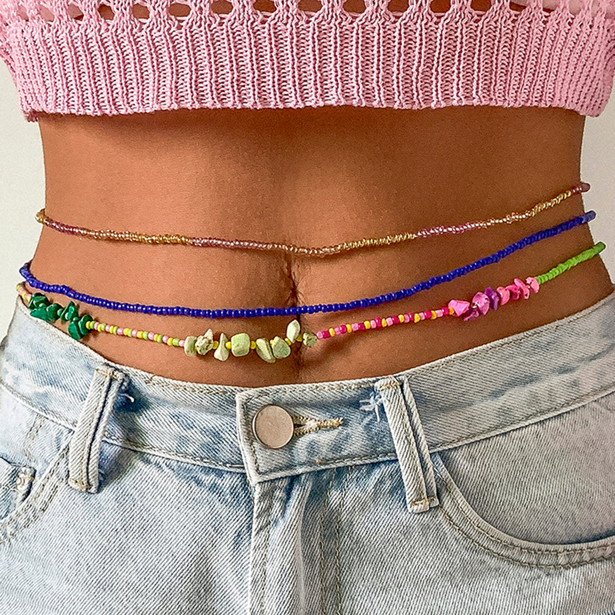 Boho Pure Shores Bohemian Belly Chain  Sunset and Swim   