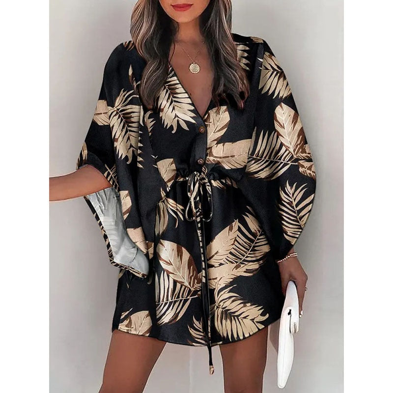 Sunset and Swim Casual Beach Dress Swimsuit Cover Up  Sunset and Swim Style5 S 