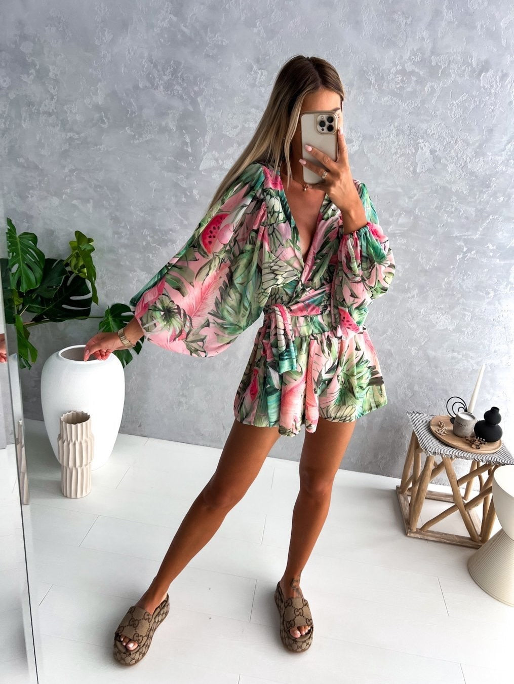 Summer Never Ends Plunge Vacation Romper Playsuit  Sunset and Swim   
