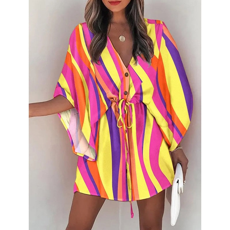 Sunset and Swim Casual Beach Dress Swimsuit Cover Up  Sunset and Swim Style8 S 