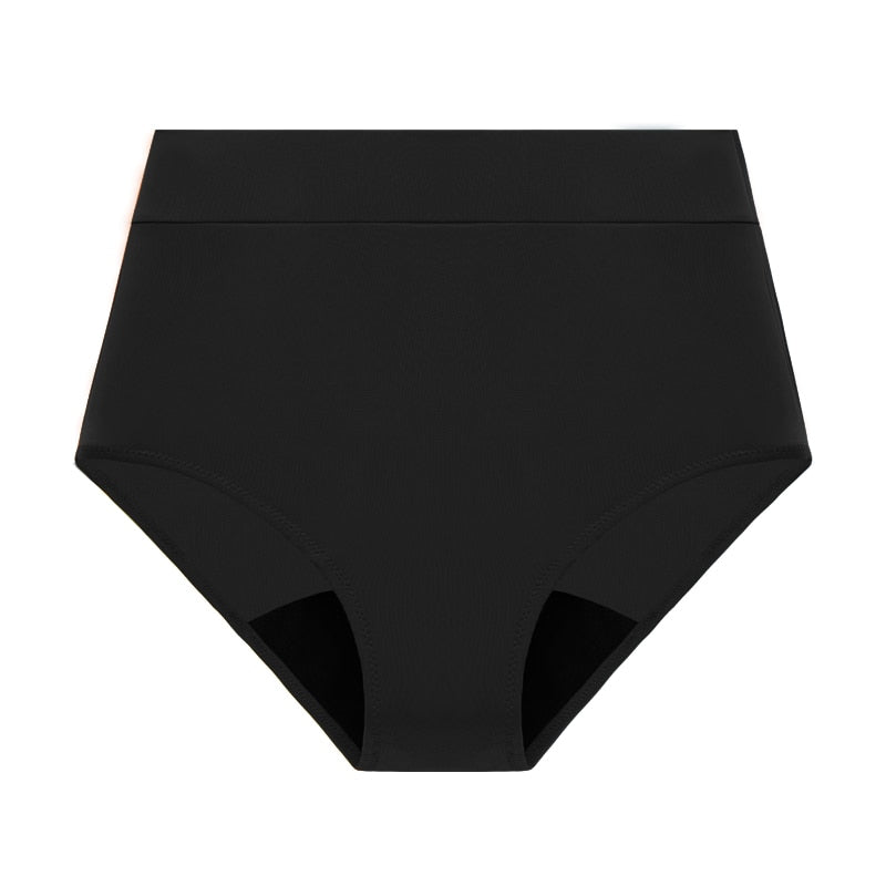 High Waist period Swim Bottoms SecureSwim® Period Swimwear  Sunset and Swim Black XS 1-Pack