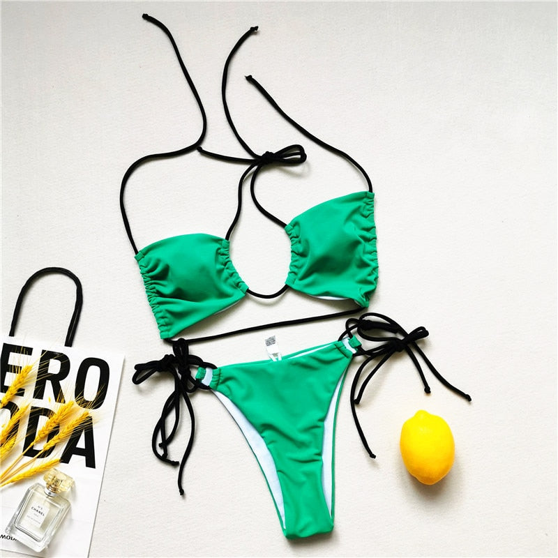 Exotic Goddess Bikini Plus Size Sizes S-5XL  Sunset and Swim Green S 