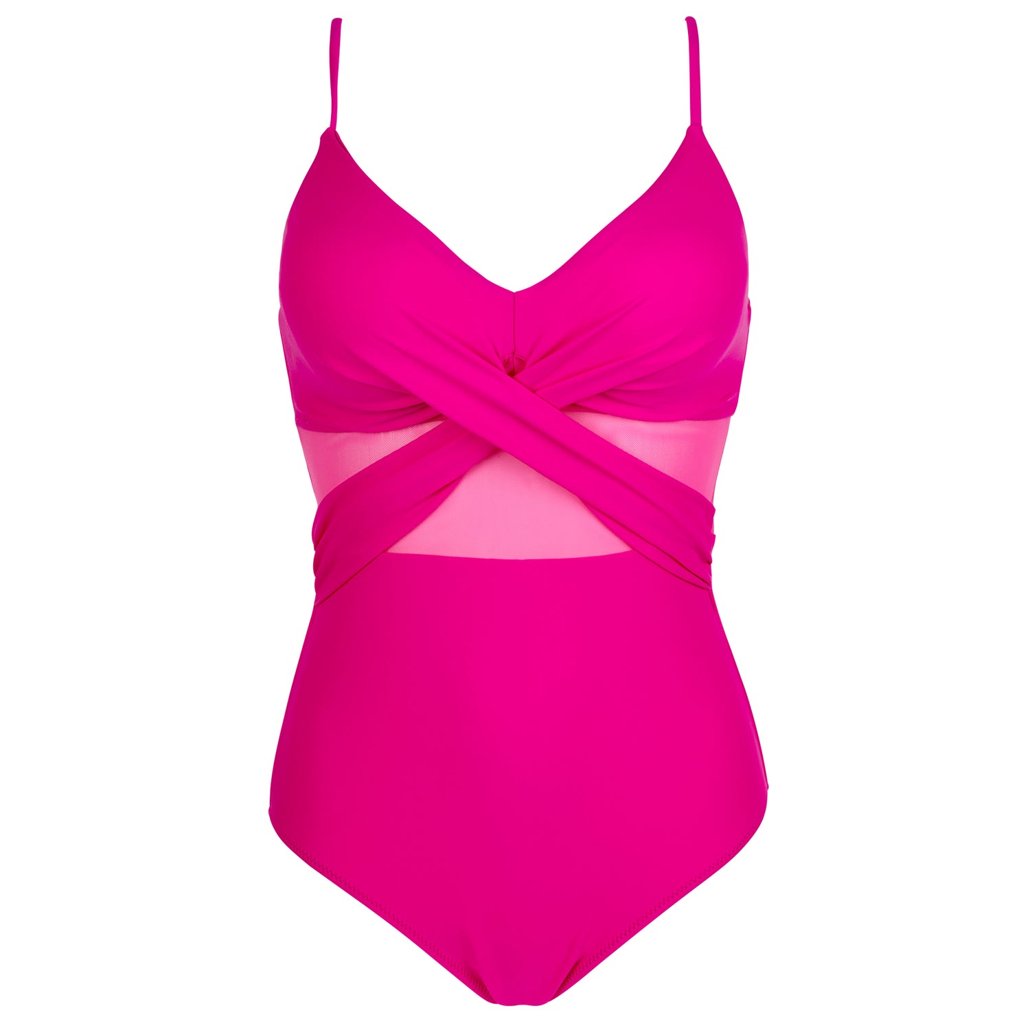 Solid One Piece Tummy Slimming Design Swimsuit  Sunset and Swim   