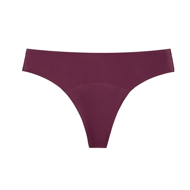 SecureCycle Seamless® Thong Period Panties  Sunset and Swim Purple XS 1-Pack