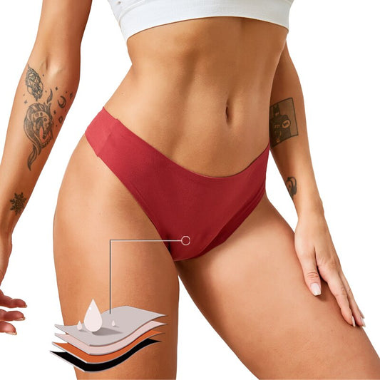 SecureCycle Seamless® Thong Period Panties Sunset and Swim   