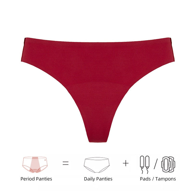 SecureCycle Seamless® Thong Period Panties  Sunset and Swim   