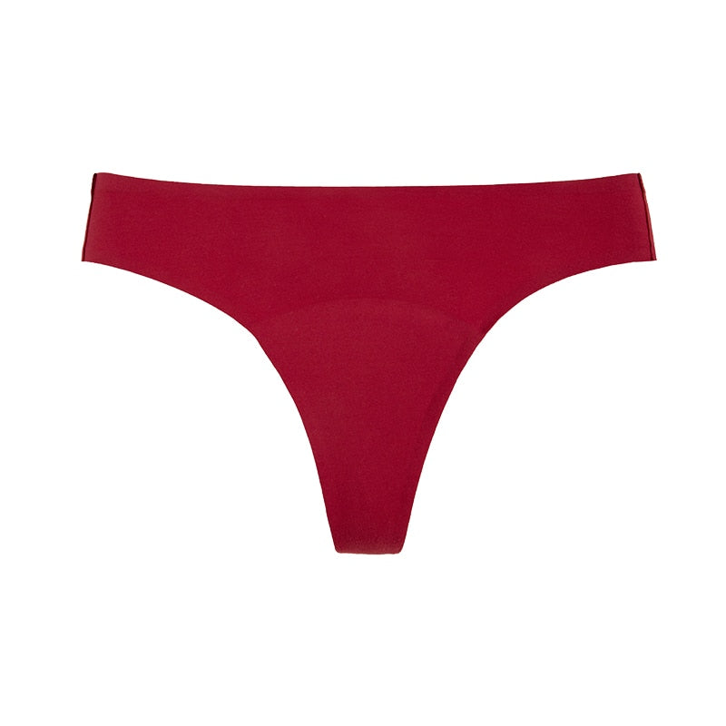 SecureCycle Seamless® Thong Period Panties  Sunset and Swim Red XS 1-Pack
