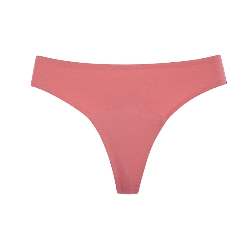 SecureCycle Seamless® Thong Period Panties  Sunset and Swim Pink XS 1-Pack