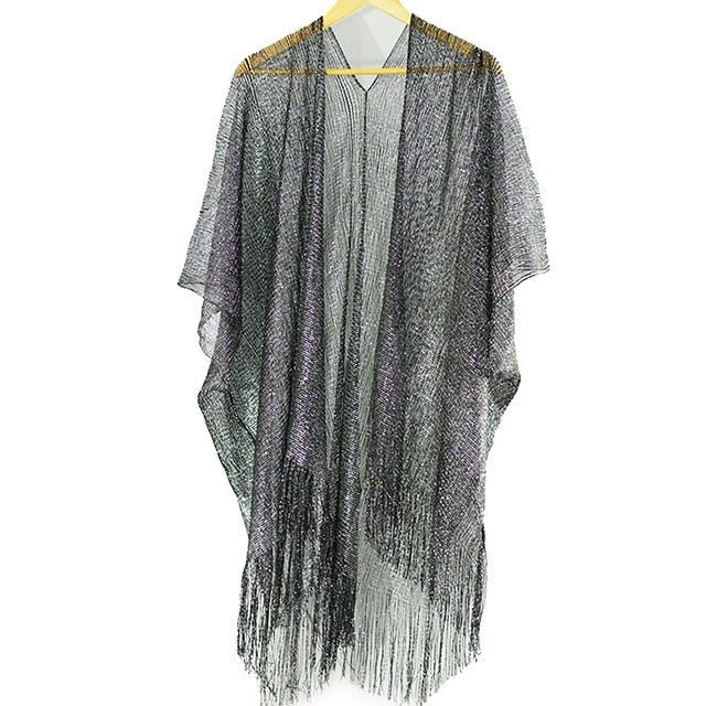 Adriana Gold Beach Cover up  Sunset and Swim Grey One Size 