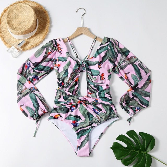 Amarella Long Sleeve Swimsuit  Sunset and Swim X20SW3049-1 M 