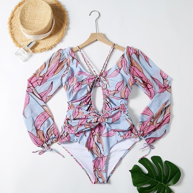 Amarella Long Sleeve Swimsuit  Sunset and Swim X20SW3049-4 L 