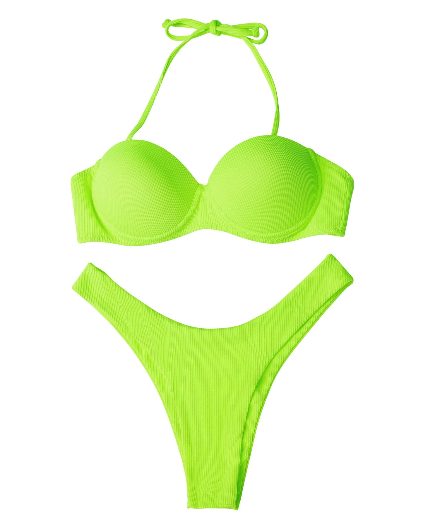Amelia Sexy Women Bikini Brazilian Push-up Bra Bikini Set  Sunset and Swim B4785FG S 