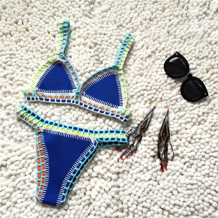 Aria Crochet Neoprene Bikini  Sunset and Swim   