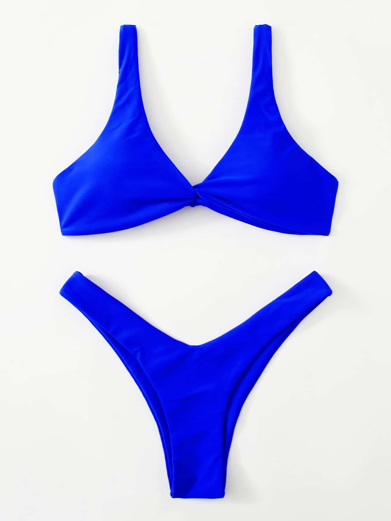 Aria Solid Sexy Bikini  Sunset and Swim Royal Blue XS 