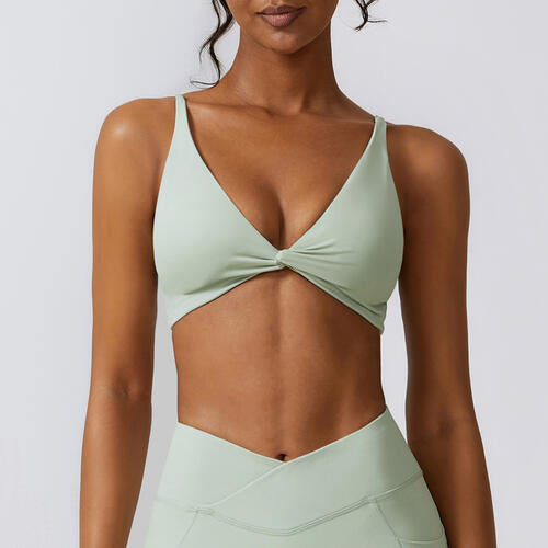 Spaghetti Strap Sport Bra Sunset and Swim   