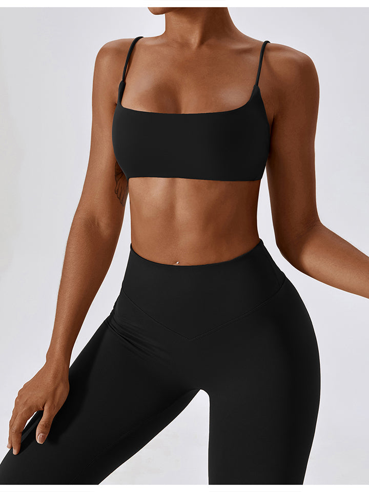 Cropped Sports Tank Top  Sunset and Swim Black S 