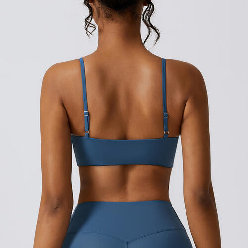 Spaghetti Strap Sport Bra Sunset and Swim   