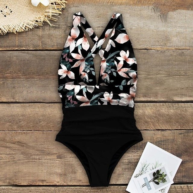 Bella Adore Swimsuit DD+ Tummy Slimming Halter Swimwear  Sunset and Swim CU19380DP XL 