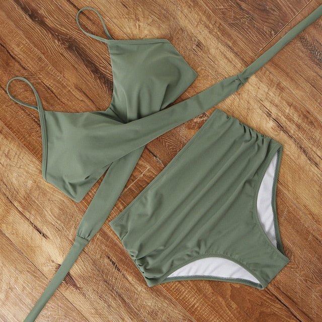Brooklyn High Waist Slimming Design Bikini  Sunset and Swim B4087AG XL 