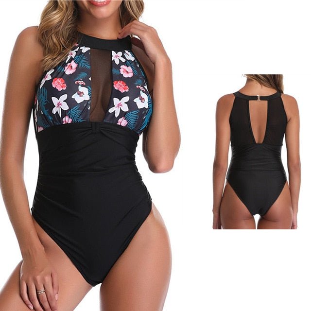 Caroline Plus Size  DD+ One Piece Swimsuit  Sunset and Swim floral swimsuit L 