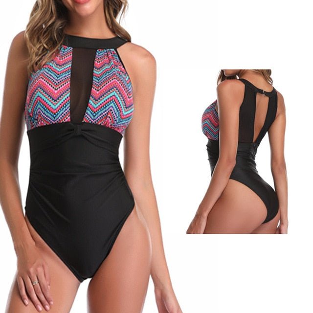 Caroline Plus Size  DD+ One Piece Swimsuit  Sunset and Swim striped swimsuit M 