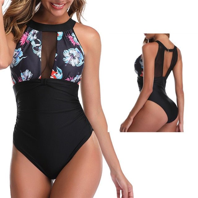 Caroline Plus Size  DD+ One Piece Swimsuit  Sunset and Swim flower swimsuit XL 
