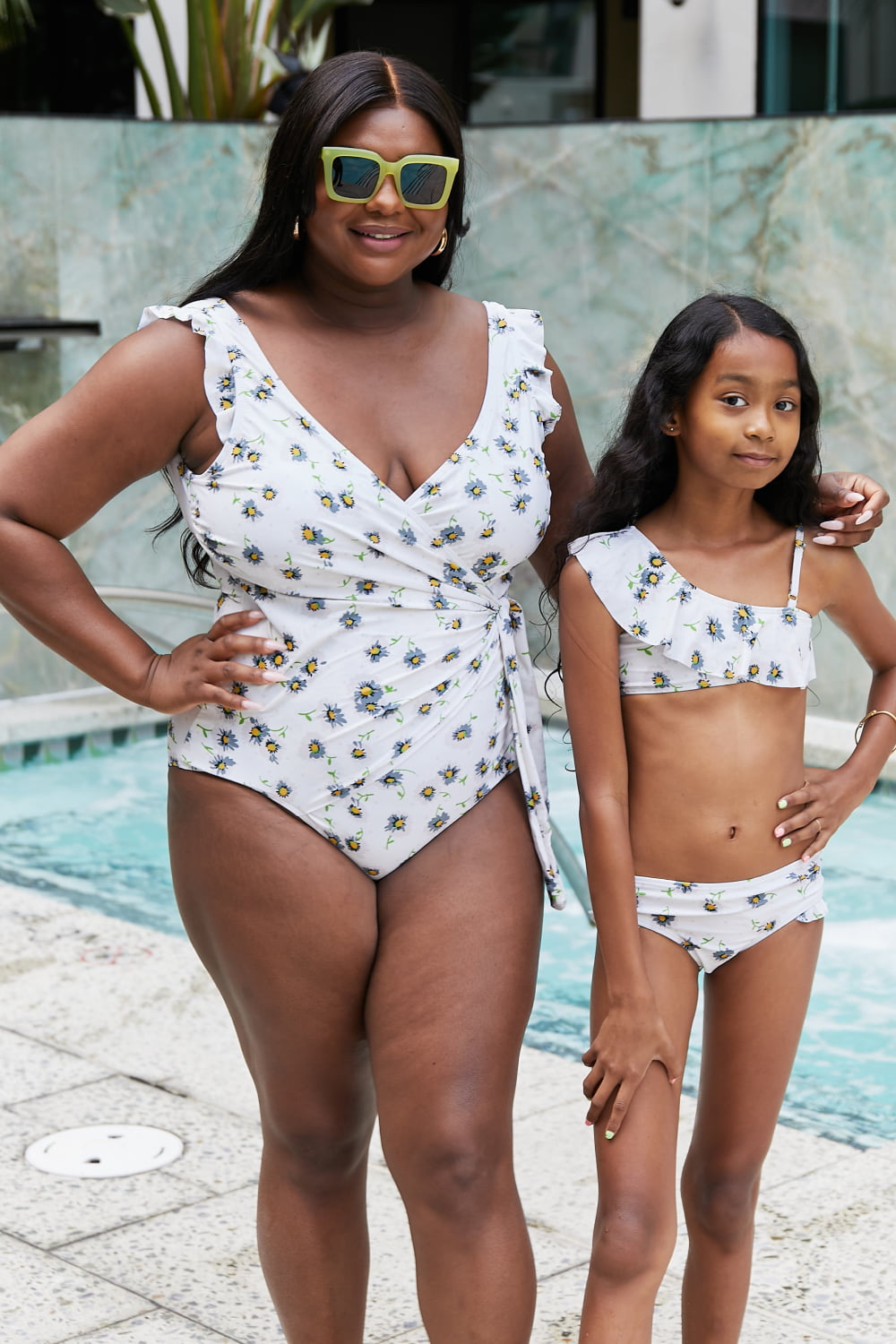 Matching Family Crochet Bikini Swimwear Mother Daughter Tankini