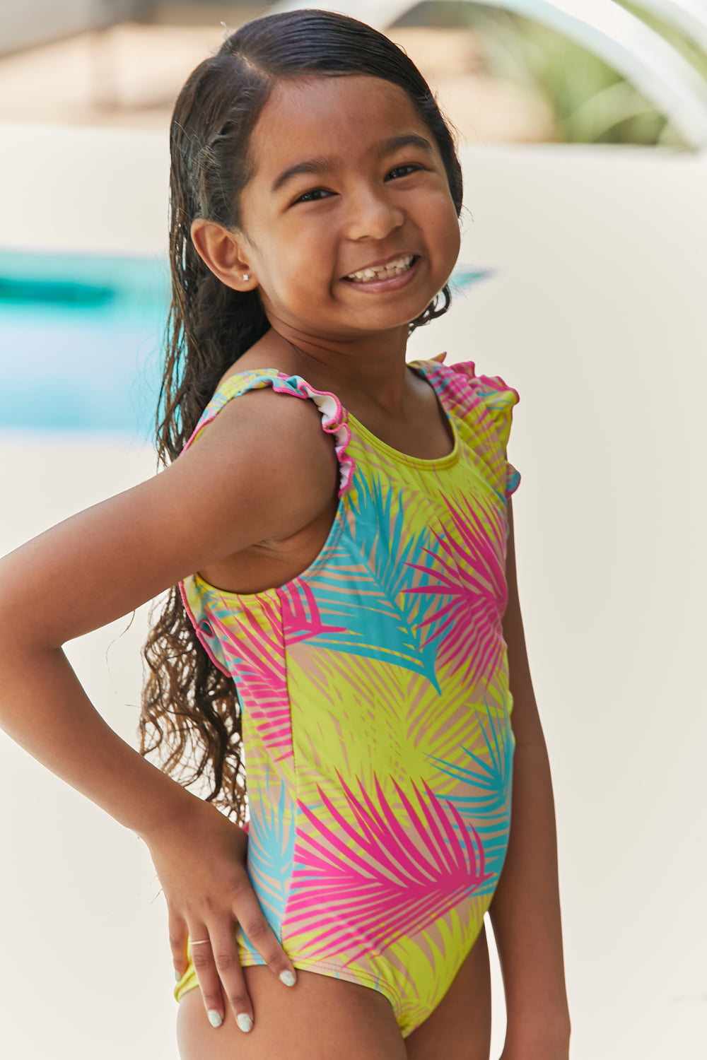 Marina West Swim High Tide One-Piece in Multi Palms Mother Daughter Swimwear  Sunset and Swim   