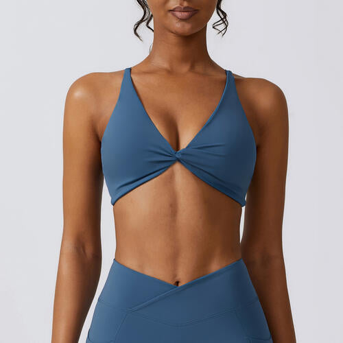 Spaghetti Strap Sport Bra Sunset and Swim   