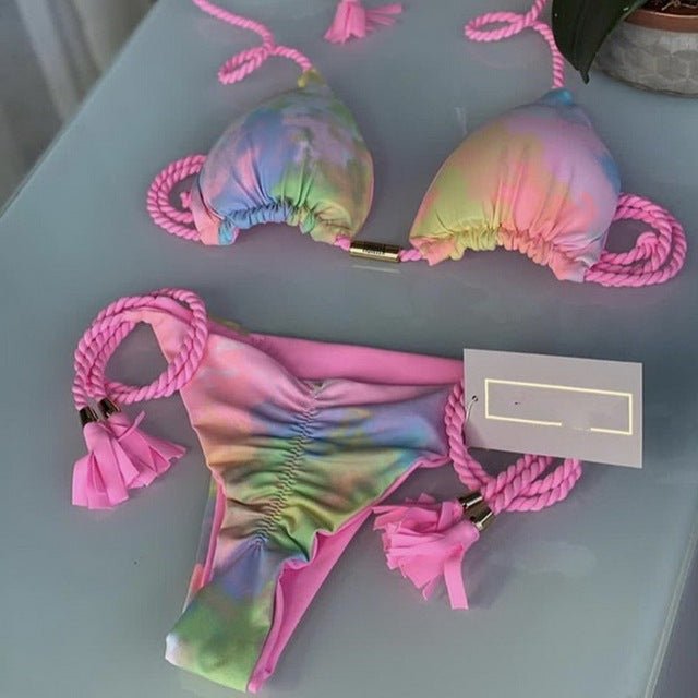 Exclusive! Rio Sexy Scrunch Butt Brazilian Bikini  Sunset and Swim 004-14 L 
