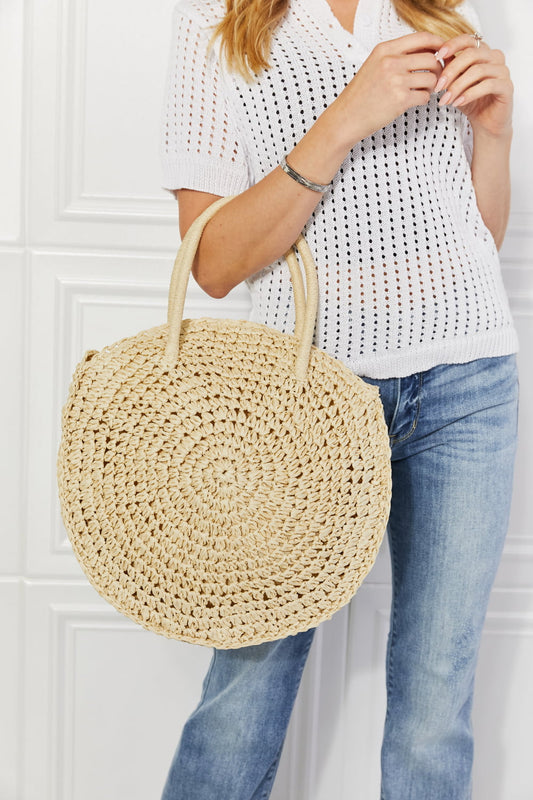 Justin Taylor Beach Date Straw Rattan Handbag in Ivory  Sunset and Swim Ivory One Size 