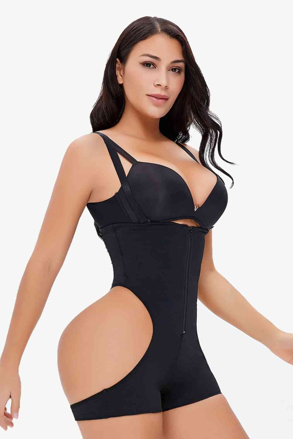 Full Size Cutout Under-Bust Shaping Bodysuit  Sunset and Swim   